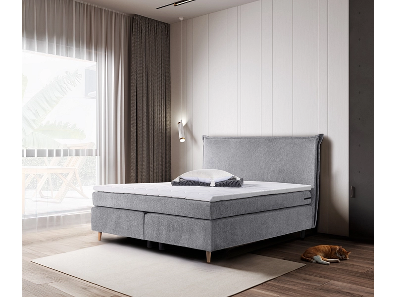 Boxspring LUGANO grigio chiaro