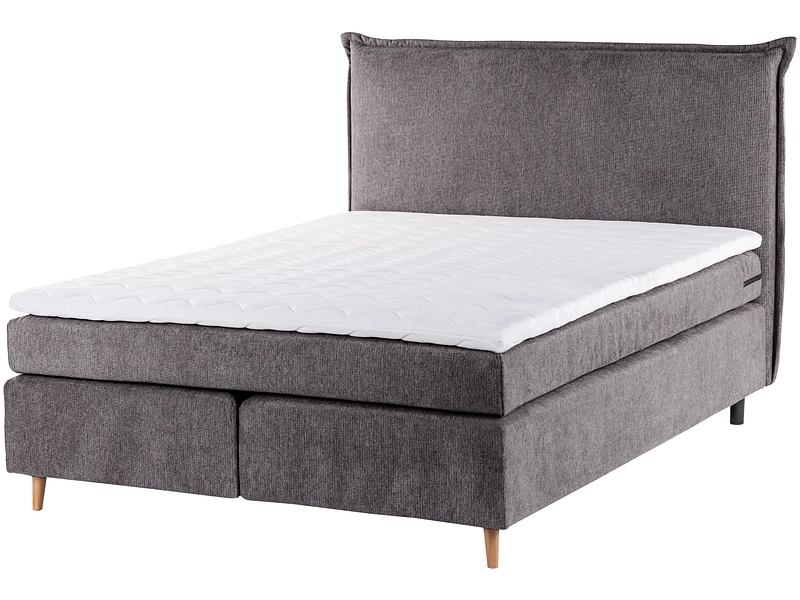 Boxspring LUGANO grigio scuro