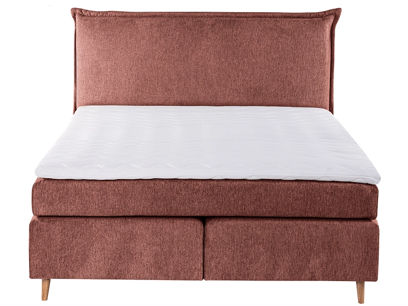 Boxspringbett LUGANO terrakotta