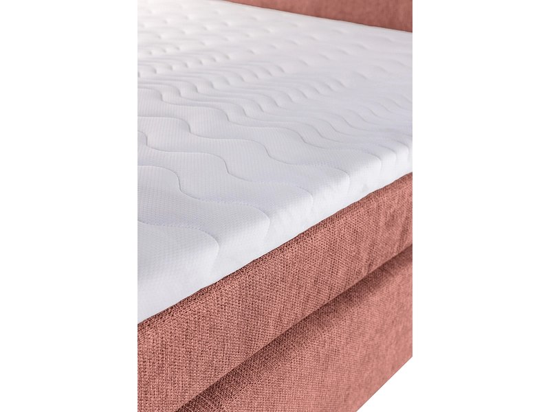 Boxspringbett LUGANO terrakotta