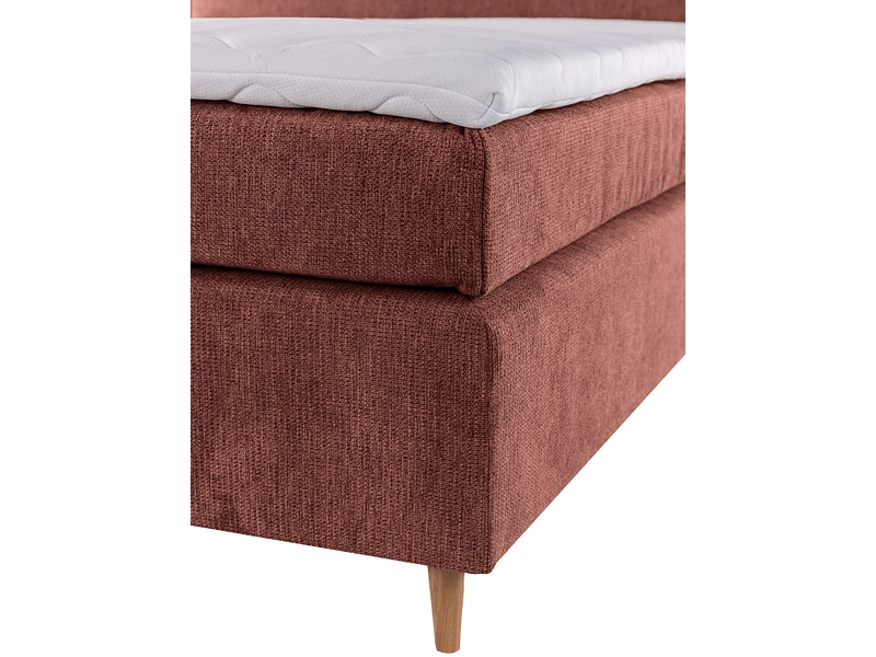 Boxspringbett LUGANO terrakotta