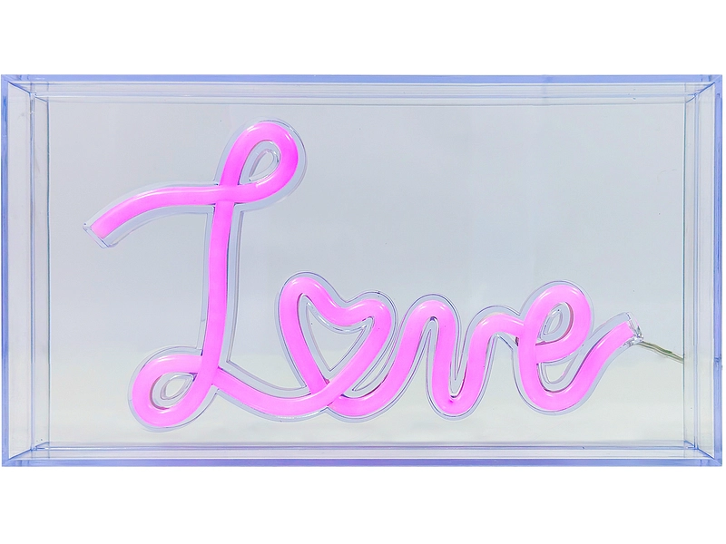 Tischlampe LED LOVE 12.6cm 3W rosa