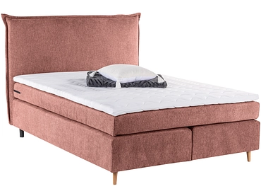 Boxspringbett LUGANO terrakotta
