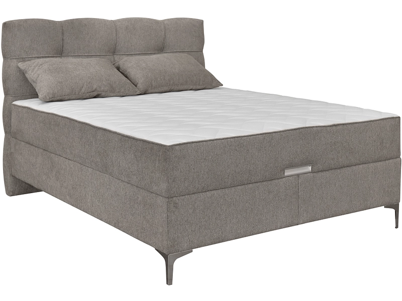 Boxspring KORLEONE beige scuro 160x200cm semirigido