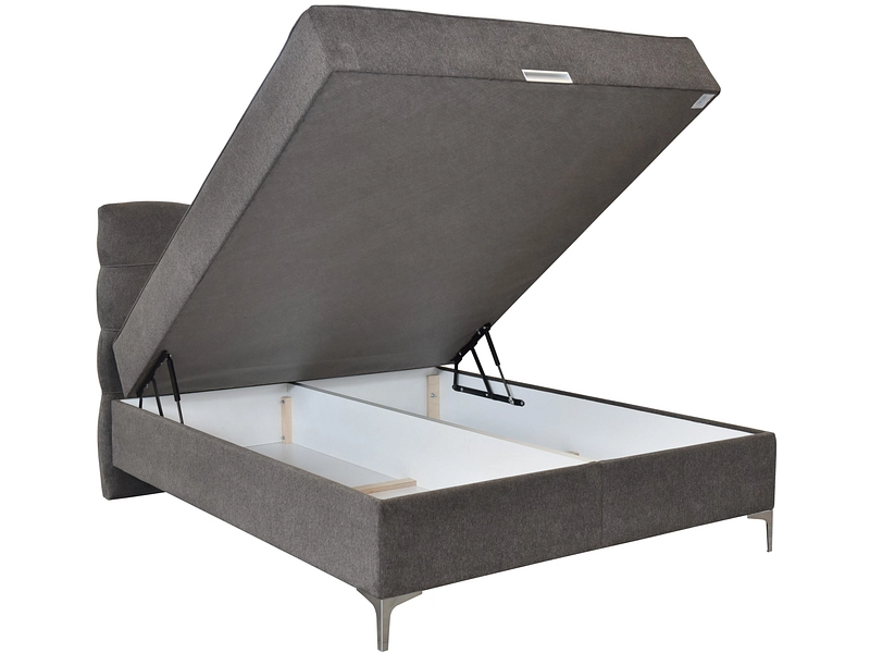 Boxspringbett KORLEONE dunkelgrau
