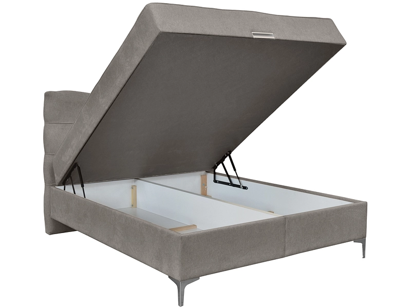Boxspringbett KORLEONE dunkelbeige