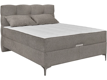 Boxspringbett KORLEONE dunkelbeige
