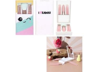 Set di pennelli per il trucco KAWAII blu Set di pennelli per il trucco KAWAII blu