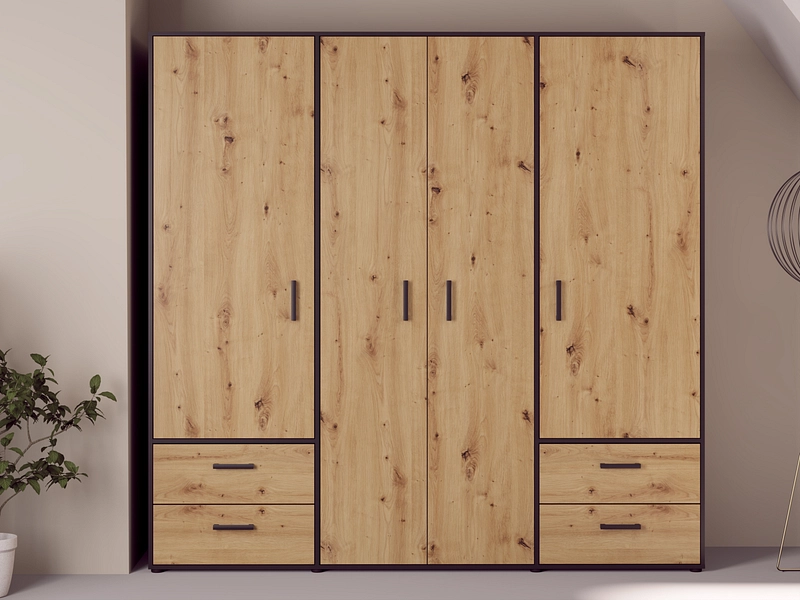 Armoire AARAU chêne artisan