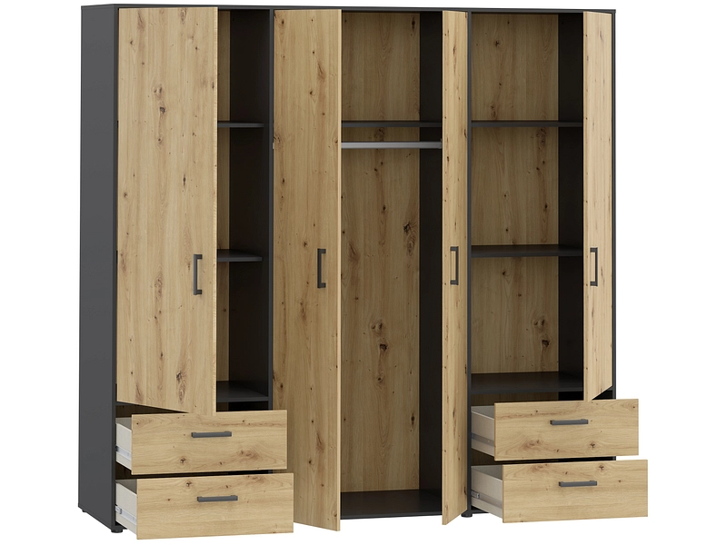 Armoire AARAU chêne artisan