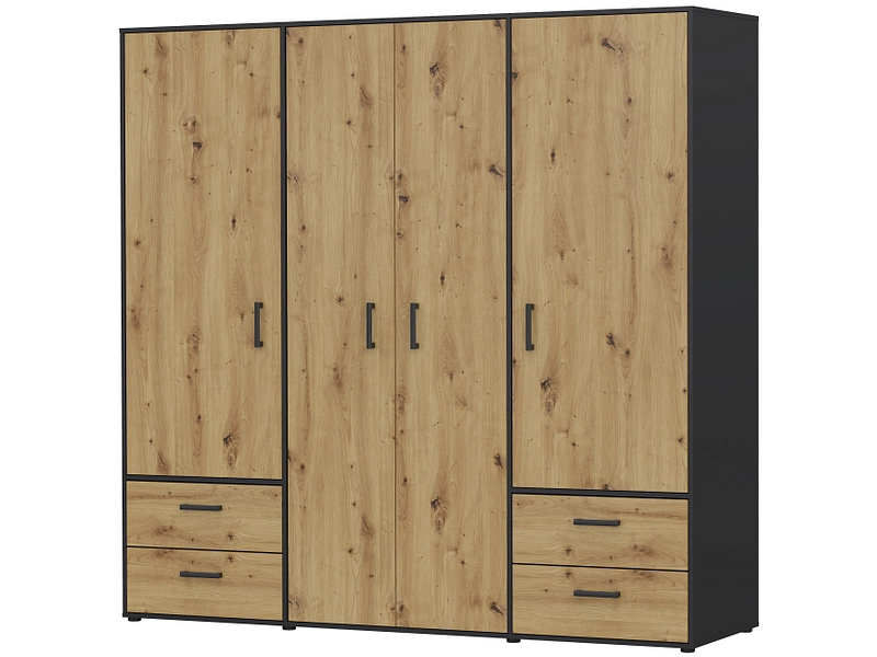 Armoire AARAU chêne artisan