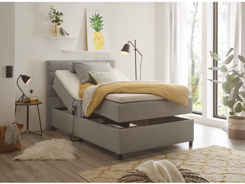 Boxspring électrique MARIBORSKO gris