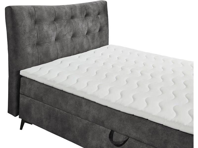 Boxspringbett MELROSE anthrazit