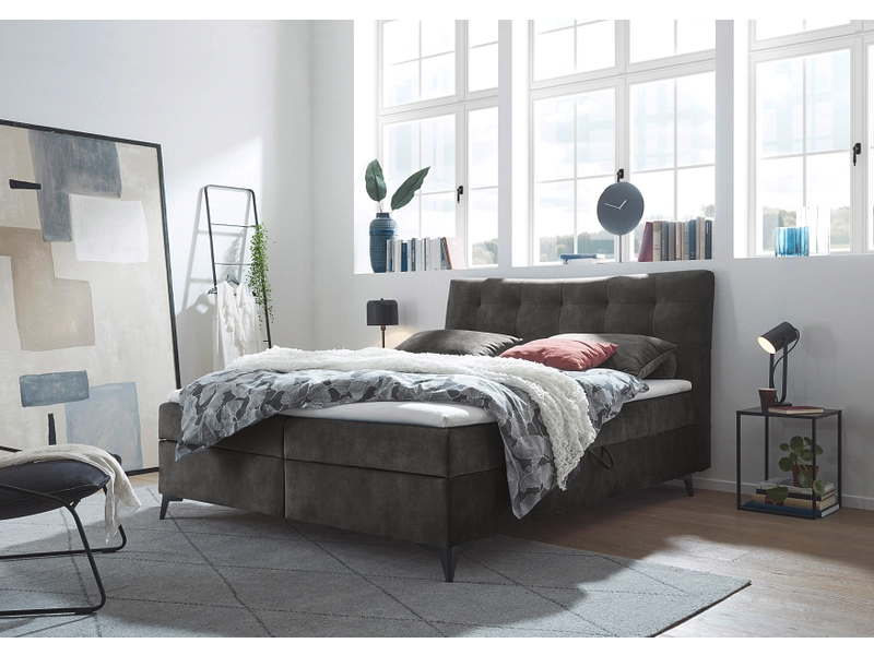 Boxspringbett MELROSE kaffeefarben