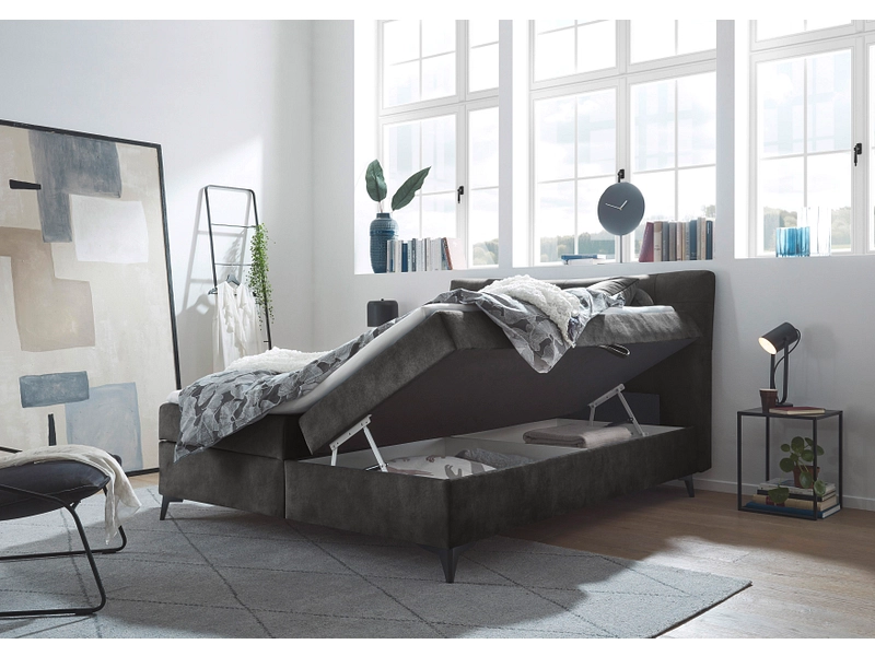 Boxspringbett MELROSE kaffeefarben