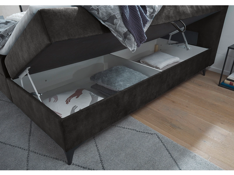 Boxspringbett MELROSE kaffeefarben