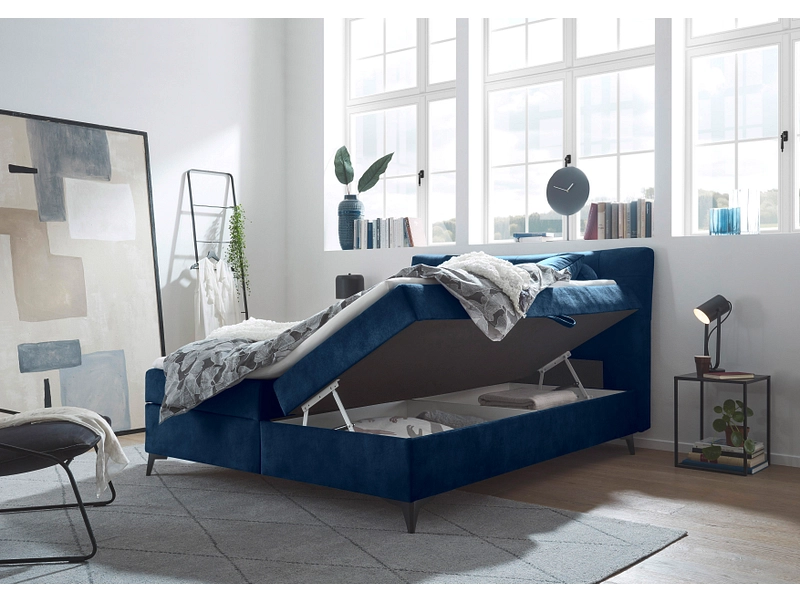 Boxspringbett MELROSE nachtblau