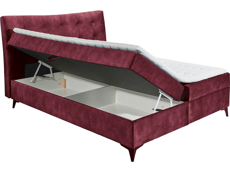 Boxspringbett MELROSE bordeau