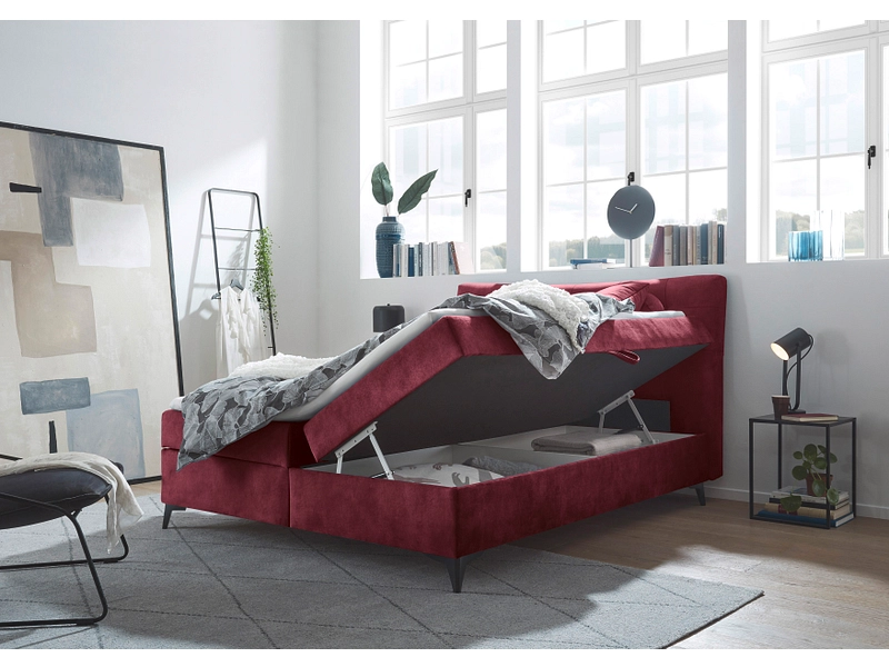 Boxspringbett MELROSE bordeau
