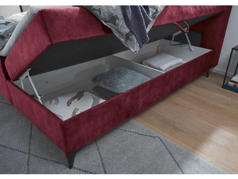 Boxspringbett MELROSE bordeau