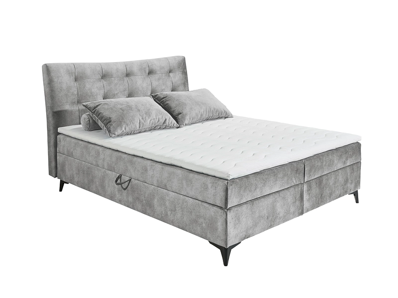 Boxspringbett MELROSE grau Boxspringbett MELROSE grau