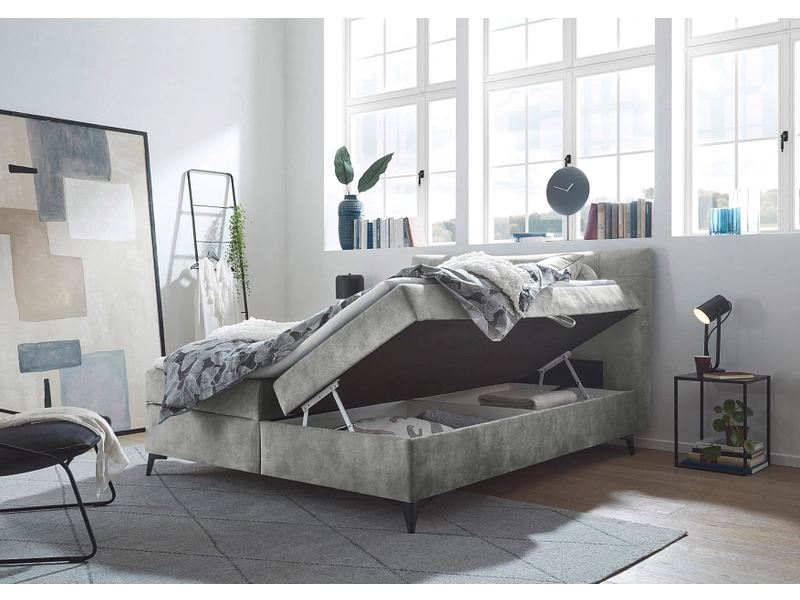Boxspringbett MELROSE grau