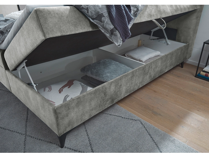 Boxspringbett MELROSE grau