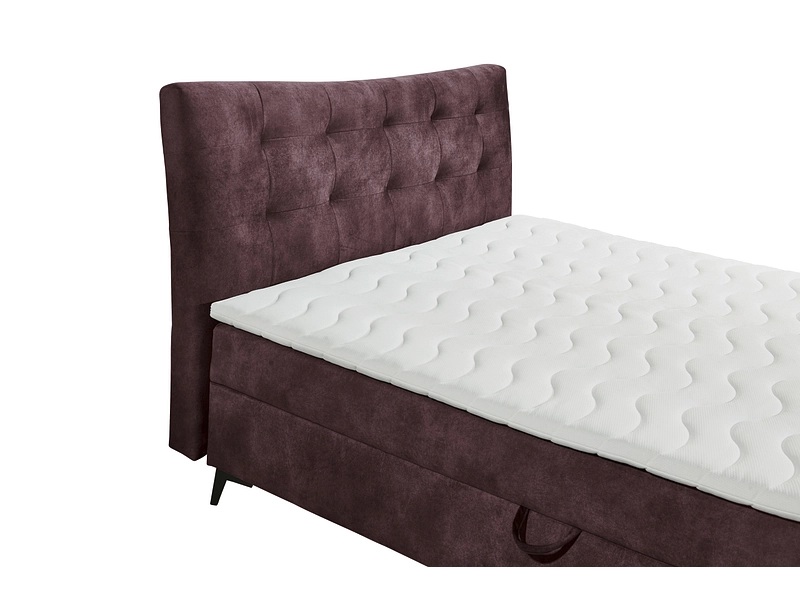 Boxspringbett MELROSE dunkellila