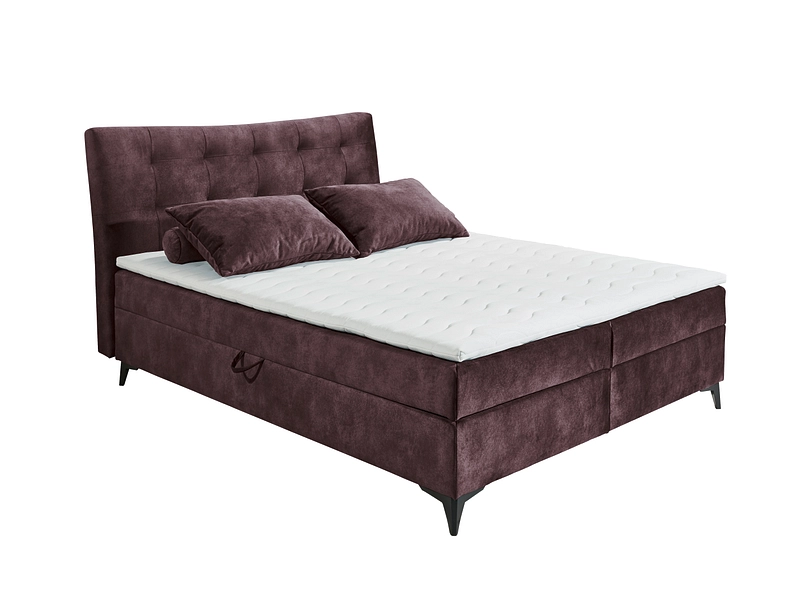 Boxspringbett MELROSE dunkellila