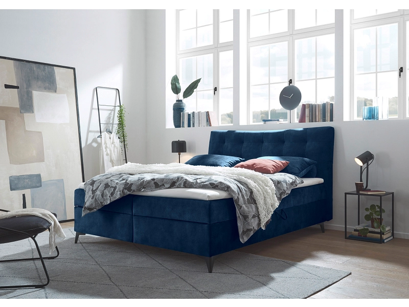 Boxspringbett MELROSE nachtblau