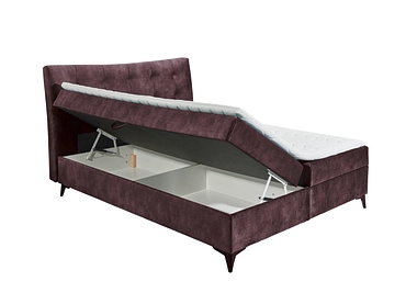 Boxspringbett MELROSE dunkellila