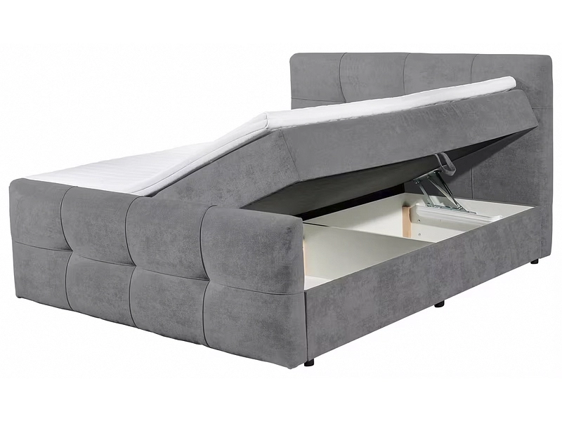 Boxspringbett OTTAWA dunkelgrau