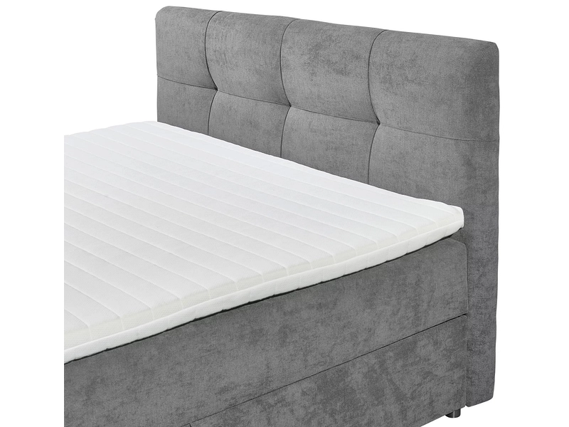 Boxspringbett OTTAWA dunkelgrau