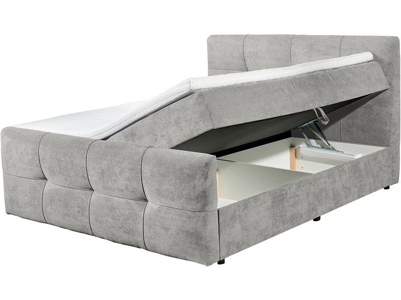 Boxspringbett OTTAWA hellgrau
