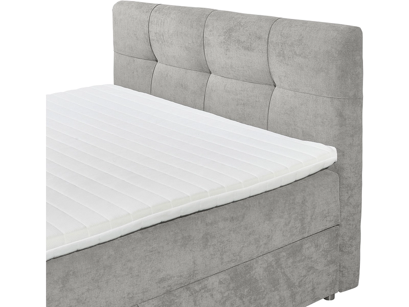 Boxspringbett OTTAWA hellgrau