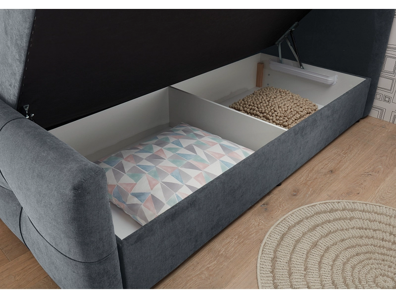 Boxspringbett OTTAWA anthrazit