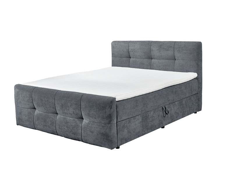 Boxspringbett OTTAWA anthrazit