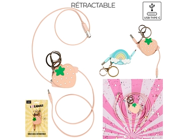 THE CONCEPT FACTORY Cavo USB-C KAWAII THE CONCEPT FACTORY Cavo USB-C KAWAII