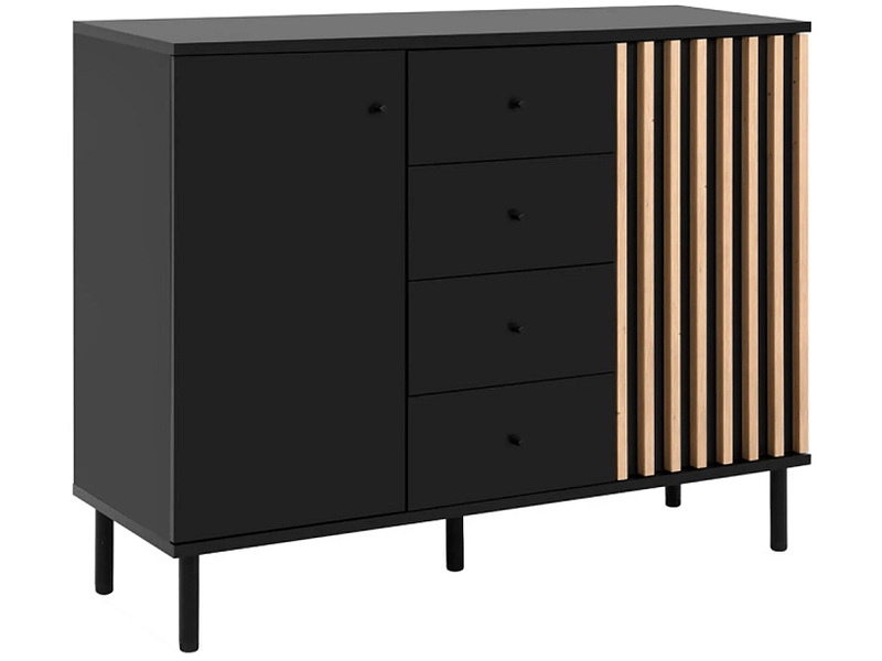 Kommode MEDAN 2 Türen 4 Schubladen Kommode MEDAN 2 Türen 4 Schubladen