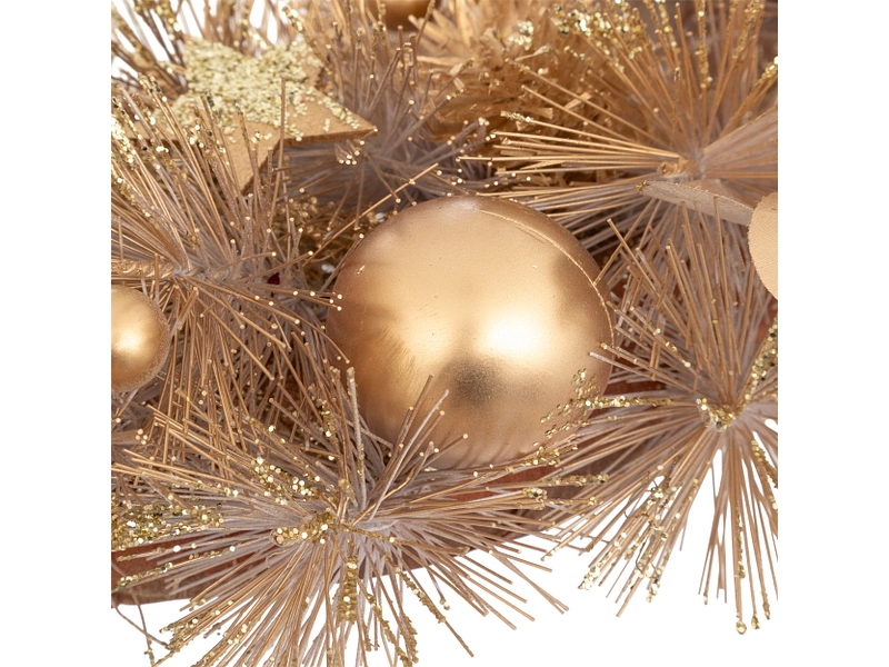 Windlicht NEVA 8 cm x 19 cm PVC goldfarben Windlicht NEVA 8 cm x 19 cm PVC goldfarben