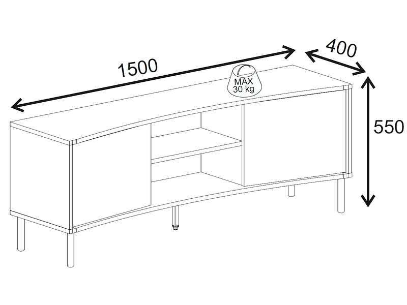 MARCKERIC TV-Möbel LEONE