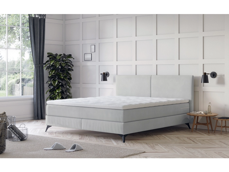 Boxspringbett MONTOYA grau