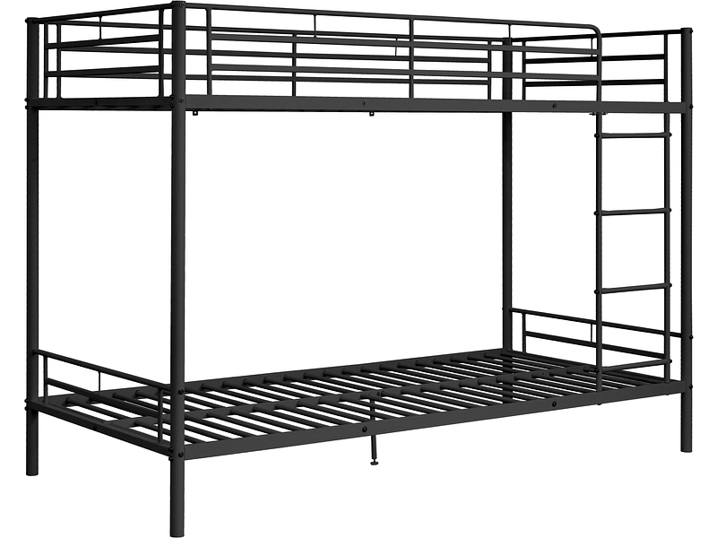 Letto a castello HENRY 90x200cm nero