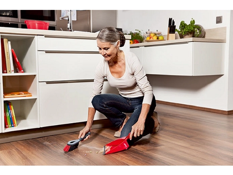 Set brosse et ramassoire rouge