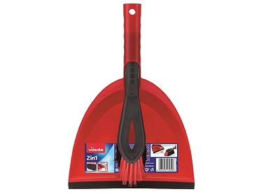 Set brosse et ramassoire rouge