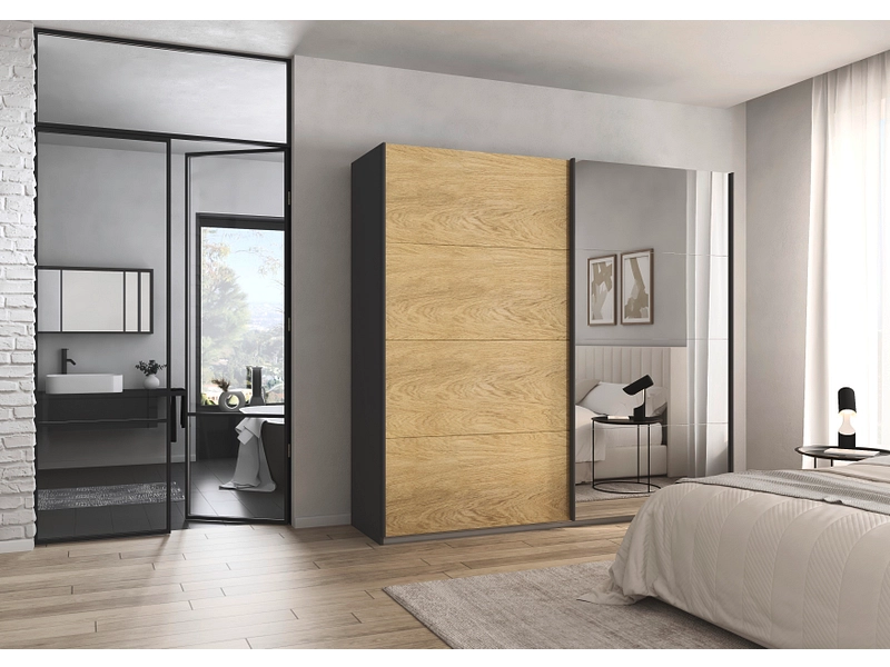 Schwebetürenschrank MATTERHORN artisan eiche