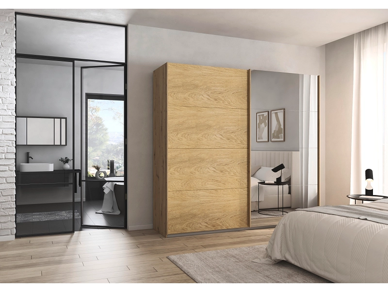 Schwebetürenschrank MATTERHORN artisan eiche