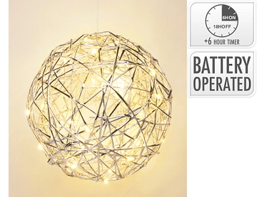 LED-Kugel NEVA Silber LED-Kugel NEVA Silber