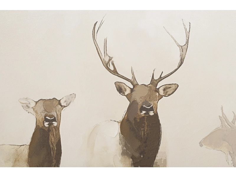 Tela stampata e dipinta a mano HERT 1 pezzo multicolore