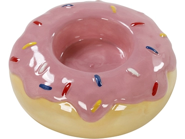 Photophore DONUT 10 cm x 5 cm Dolomite rose